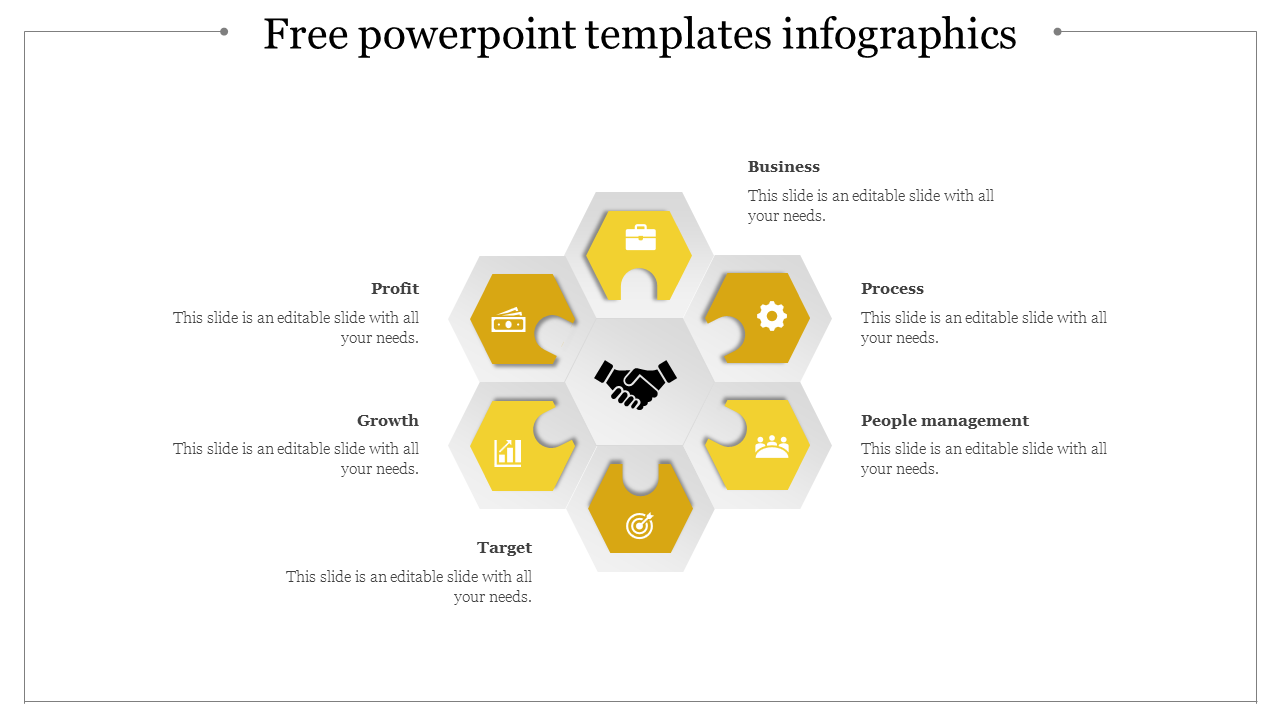 free powerpoint templates infographics-Yellow